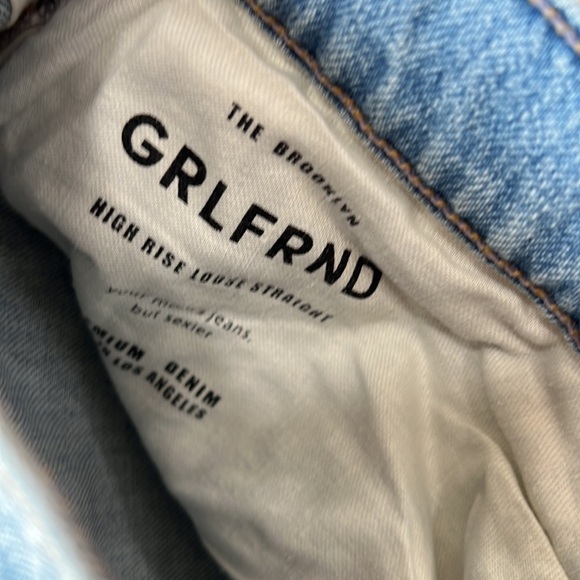 GRLFRND Brooklyn High Rise Straight Jeans in Miracle Mile 32 - Picture 8 of 11
